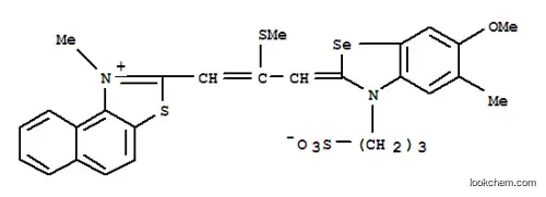 2-[3-[6-メトキシ-5-メチル-3-(3-スルホナトプロピル)ベンゾセレナゾール-2(3H)-イリデン]-2-(メチルチオ)-1-プロペニル]-1-メチルナフト[1,2-d]チアゾール-1-イウム