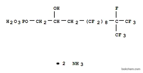 디암모늄 4,4,5,5,6,6,7,7,8,8,9,9,10,10,11,11,12,13,13,13-icosafluro-2-hydroxy-12-( 트리플루오로메틸)트리데실 인산염