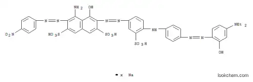 4-アミノ-6-[[4-[[4-[[4-(ジエチルアミノ)-2-ヒドロキシフェニル]アゾ]フェニル]アミノ]-3-スルホフェニル]アゾ]-5-ヒドロキシ-3-[(4-ニトロフェニル)アゾ]-2,7-ナフタレンジスルホン酸/ナトリウム,(1:x)