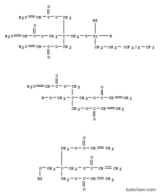 3-({ビス[3-(プロパ-2-エノイルオキシ)-2,2-ビス[(プロパ-2-エノイルオキシ)メチル]プロポキシ](3,3,4,4,5,5,6,6,7,7,8,8,8-トリデカフルオロオクチル)シリル}オキシ)-2,2-ビス[(プロパ-2-エノイルオキシ)メチル]プロピル プロパ-2-エノアート