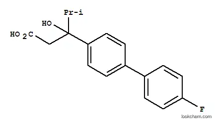 4-비페닐히드아크릴산, 4'-플루오로-베타-이소프로필-, (-)-