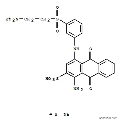 1-アミノ-4-[[3-[[2-(ジエチルアミノ)エチル]スルホニル]フェニル]アミノ]-9,10-ジヒドロ-9,10-ジオキソ-2-アントラセンスルホン酸/ナトリウム,(1:x)