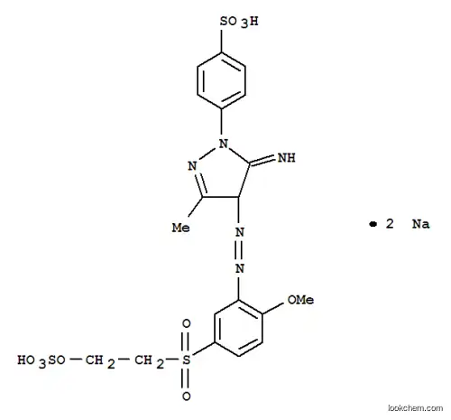 4-[[4,5-ジヒドロ-5-イミノ-4-[[2-メトキシ-5-[[2-(スルホオキシ)エチル]スルホニル]フェニル]アゾ]-3-メチル-1H-ピラゾール]-1-イル]ベンゼンスルホン酸ジナトリウム