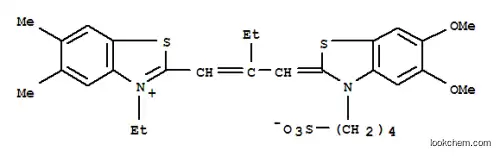 2-[2-[[5,6-ジメトキシ-3-(4-スルホナトブチル)ベンゾチアゾール-2(3H)-イリデン]メチル]-1-ブテニル]-3-エチル-5,6-ジメチルベンゾチアゾリウム