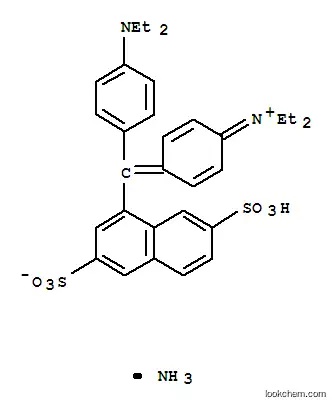 수소 [4-[4-(디에틸아미노)-알파-(3,7-디술포네이토-1-나프틸)벤질리덴]시클로헥사-2,5-디엔-1-일리덴]디에틸암모늄, 암모늄염