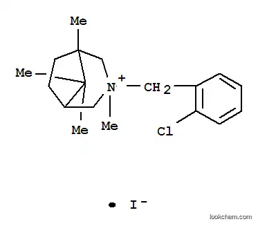3-AZONIABICYCLO(3.2.1)옥탄, 3-(o-CHLOROBENZYL)-3,3,8,8-테트라메틸-, 요오드화물