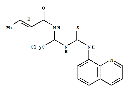 Salubrinal;2-Propenamide,3-phenyl-N-[2,2,2-trichloro-1-[[(8-quinolinylamino)thioxomethyl]amino]ethyl]-,(2E)-