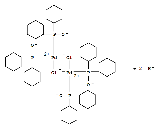 DIHYDROGEN DI-MU-CHLOROTETRAKIS(DICYCLOHEXYLPHOSPHINITO-KP) DIPALLADATE(2-)