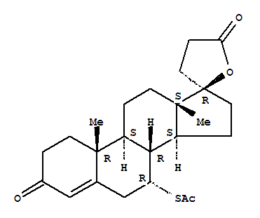 Spironolactone;Pregn-4-ene-21-carboxylicacid,7-(acetylthio)-17-hydroxy-3-oxo-,γ-lactone,(7α,17α)-