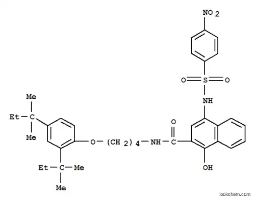 N-{4-[2,4-ビス(2-メチルブタン-2-イル)フェノキシ]ブチル}-1-ヒドロキシ-4-(4-ニトロベンゼンスルホンアミド)ナフタレン-2-カルボキサミド