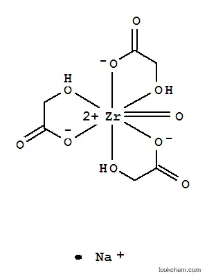 나트륨 트리스(하이드록시아세테이트-O1,O2)옥소지르콘산염(1-)