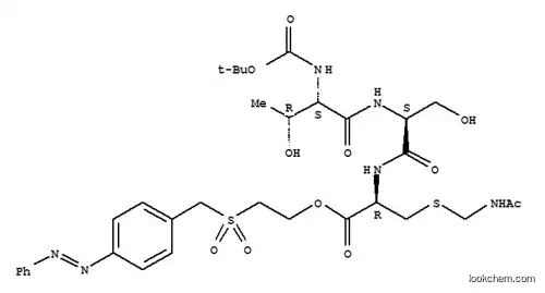 S-[(アセチルアミノ)メチル]-N-[N-[N-[(1,1-ジメチルエトキシ)カルボニル]-L-トレオニル]-L-セリル]-L-システイン2-[[[4-(フェニルアゾ)フェニル]メチル]スルホニル]エチル