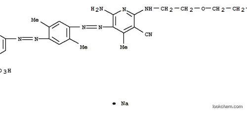 3-[[4-[[2-アミノ-5-シアノ-6-[[2-(2-ヒドロキシエトキシ)エチル]アミノ]-4-メチル-3-ピリジニル]アゾ]-2,5-ジメチルフェニル]アゾ]ベンゼンスルホン酸ナトリウム