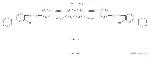 4-아미노-5-히드록시-3,6-비스[[4-[(2-히드록시-4-모르폴리노페닐)아조]페닐]아조]나프탈렌-2,7-디술폰산, 칼륨 나트륨 염