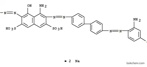 4-アミノ-3-[[4′-[(2-アミノ-4-ヒドロキシフェニル)アゾ]-1,1′-ビフェニル-4-イル]アゾ]-5-ヒドロキシ-6-(フェニルアゾ)-2,7-ナフタレンジスルホン酸ジナトリウム