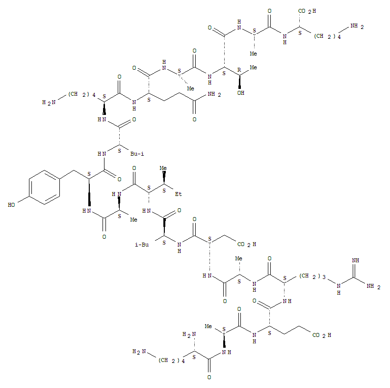 L-Lysyl-L-alanyl-L-α-glutamyl-L-arginyl-L-alanyl-L-α-aspartyl-L-leucyl-L-isoleucyl-L-alanyl-L-tyrosyl-L-leucyl-L-lysyl-L-glutaminyl-L-alanyl-L-threonyl-L-alanyl-L-lysine