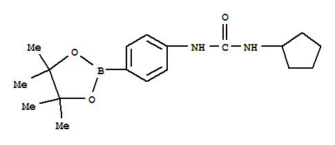 1-Cyclopentyl-3-[4-(4,4,5,5-tetramethyl-1,3,2-dioxaborolan-2-yl)phenyl]urea