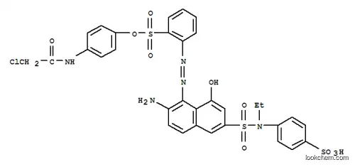 2-[[2-アミノ-6-[[エチル(4-スルホフェニル)アミノ]スルホニル]-8-ヒドロキシナフタレン-1-イル]アゾ]ベンゼンスルホン酸1-[4-[(クロロアセチル)アミノ]フェニル]
