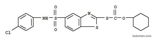 S-[5-[(p-클로로아닐리노)술포닐]벤조티아졸-2-일]O-시클로헥실티오카르보네이트