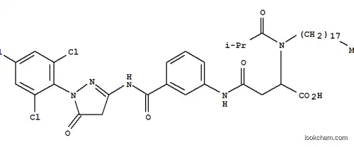 (±)-N-[3-[[[4,5-ジヒドロ-5-オキソ-1-(2,4,6-トリクロロフェニル)-1H-ピラゾール-3-イル]アミノ]カルボニル]フェニル]-N2-(2-メチル-1-オキソプロピル)-N2-オクタデシルアスパラギン