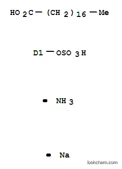 Octadecanoic acid, 9(or 10)-(sulfooxy)-, 암모늄 나트륨 염