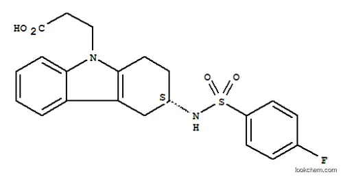 (3S)-3-[[(4-フルオロフェニル)スルホニル]アミノ]-1,2,3,4-テトラヒドロ-9H-カルバゾール-9-プロパン酸