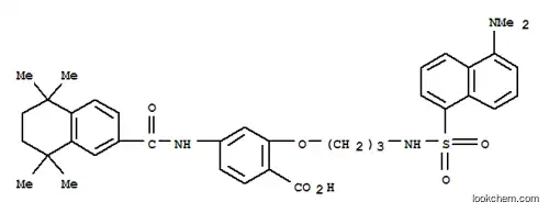 2-{3-[5-(ジメチルアミノ)ナフタレン-1-スルホンアミド]プロポキシ}-4-(5,5,8,8-テトラメチル-5,6,7,8-テトラヒドロナフタレン-2-アミド)安息香酸