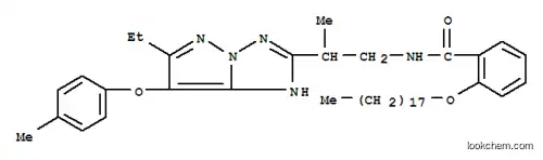 N-[2-[3-ヒドロ-5-エチル-6-(p-トリルオキシ)-1,3,3a,4-テトラアザペンタレン-2-イル]プロピル]-2-(オクタデシルオキシ)ベンズアミド