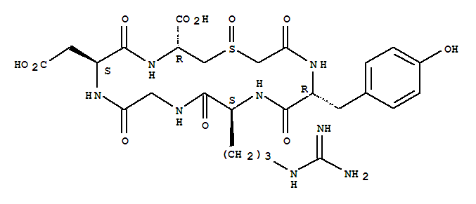 Cyclo(-D-Tyr-Arg-Gly-Asp-Cys(carboxymethyl)-OH)sulfoxide