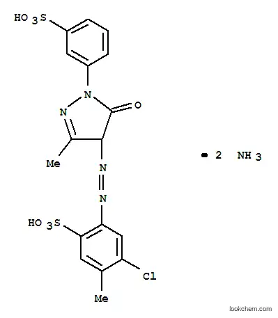 ジアンモニウム=4-クロロ-2-[5-ヒドロキシ-3-メチル-1-(3-スルホナトフェニル)-1H-ピラゾール-4-イルアゾ]-5-メチルベンゼンスルホナート