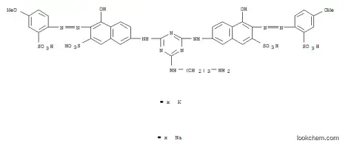 2-나프탈렌술폰산, 7,7-6-(3-아미노프로필)아미노-1,3,5-트리아진-2,4-디일디이미노비스4-히드록시-3-(4-메톡시-2-술포페닐)아조-, 칼륨 나트륨 소금