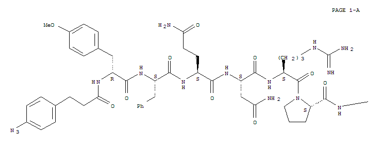 (3-(4-Azidophenyl)propionyl1,D-Tyr(Me)2,Arg6,Arg8,Tyr-NH29)-Vasopressin