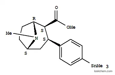 8-아자비시클로[3.2.1]옥탄-2-카르복실산, 8-메틸-3-[4-(트리메틸-스탄닐)페닐]-, 메틸 에스테르, [1R-(엑소, 엑소)]-