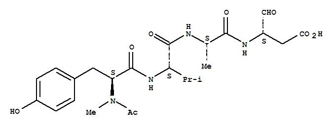 Ac-N-Me-Tyr-Val-Ala-Asp-aldehyde(pseudoacid)