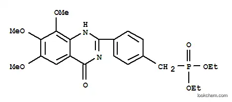 포스폰산, [[4-(1,4-디하이드로-6,7,8-트리메톡시-4-옥소-2-퀴나졸리닐)페닐]메틸]-, 디에틸 에스테르(9CI)