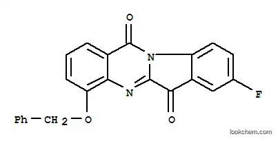 인돌로[2,1-b]퀴나졸린-6,12-디온, 8-플루오로-4-(페닐메톡시)-