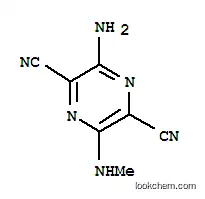 2,5-피라진디카르보니트릴,3-아미노-6-(메틸아미노)-(9CI)