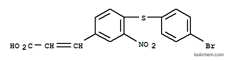 3-[4-[(4-브로모페닐)티오]-3-니트로페닐]아크릴산