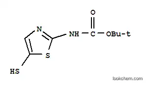 카르밤산, (5-메르캅토-2-티아졸릴)-, 1,1-디메틸에틸 에스테르(9CI)