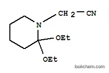 1-피페리딘아세토니트릴,2,2-디에톡시-(9CI)