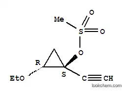 시클로프로판올, 2-에톡시-1-에티닐-, 메탄술포네이트, (1S-트랜스)-(9CI)