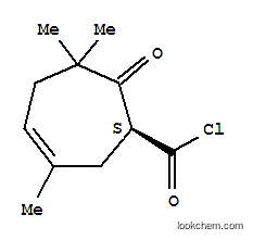 3-시클로헵텐-1-카르보닐 클로라이드, 3,6,6-트리메틸-7-옥소-, (S)-(9CI)