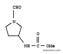 카르밤산, (1-포르밀-3-피롤리디닐)-, 메틸 에스테르(9CI)
