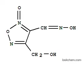 1,2,5-옥사디아졸-3-카르복스알데히드, 4-(히드록시메틸)-, 3-옥심, 2-산화물 (9CI)