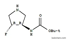 카르밤산, (4-플루오로-3-피롤리디닐)-, 1,1-디메틸에틸 에스테르, 트랜스-(9CI)