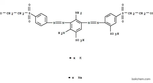 벤젠 술폰산, 2,4- 디아 미노 -3-4-2- (술포 옥시) 에틸 술 포닐 페닐 아조 -5-2- 술포 -4-2- (술포 옥시) 에틸 술 포닐 페닐 아조-, 칼륨 나트륨 염