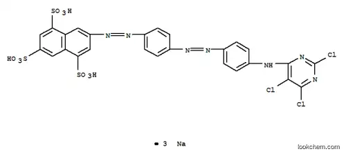 3-[[4-[[4-[(2,5,6-トリクロロ-4-ピリミジニル)アミノ]フェニル]アゾ]フェニル]アゾ]-1,5,7-ナフタレントリスルホン酸トリナトリウム