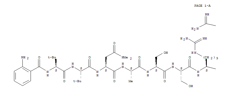 L-Arginine,N-(2-aminobenzoyl)-3-methyl-L-valyl-3-methyl-L-valyl-N,N-dimethyl-L-asparaginyl-L-alanyl-L-seryl-L-seryl-L-arginyl-L-leucyl-3-nitro-L-tyrosyl-