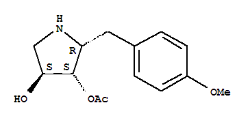 Anisomycin;Flagecidin;(2S,3R,4R)-2-(4-methoxybenzyl)-4-hydroxypyrrolidin-3-ylacetate