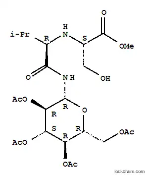 L-세린, N-[(1R)-2-메틸-1-[[(2,3,4,6-테트라-O-아세틸-베타-D-글루코피라노실)아미노]카르보닐]프로필]-, 메틸 에스테르 (9CI)